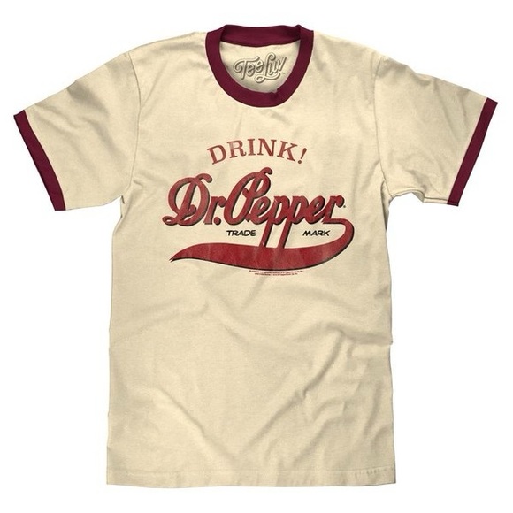 Tee Luv Tops - ❗️100% Cotton Dr Pepper Graphic Ringer Tshirt